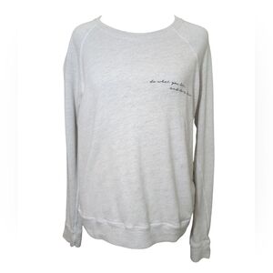good hYOUman Cream Textured Sweatshirt Size XS